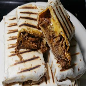 Grilled shredded brisket chili cheese chimichangas_image