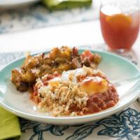 Eggs in Purgatory with Crispy Herbed Parmesan Breadcrumbs image
