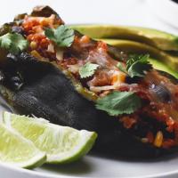 Vegetarian and Black Bean Quinoa Stuffed Poblanos Recipe by Tasty_image