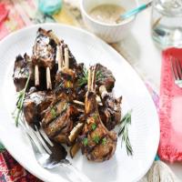Grilled Lamb Chops with Pink Peppercorn Sauce image