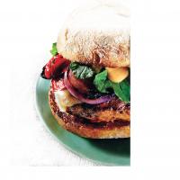 Grilled Turkey Burgers with Cheddar and Smoky Aioli image