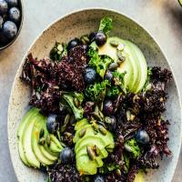 Citrusy Kale Salad W/ Blueberries and Pepitas (& Variations) image
