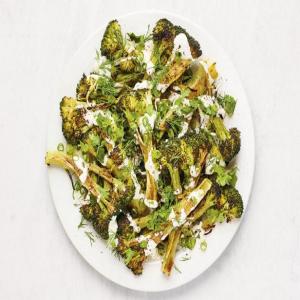 Roasted Broccoli with Tahini Yogurt image