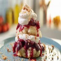 Plum and Black Cherry Buttermilk Shortcakes with Ginger Cardamom Whipped Cream_image