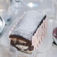 Black and White Brownie Ice Cream Cake image
