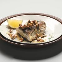 Striped Bass with Browned Hazelnut Butter, Lemon, and Parsley image