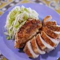Pan-Seared Chicken with Pear Slaw image