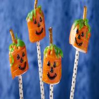 Fruit Roll-Ups™ Jack-o'-Lanterns on a Stick image