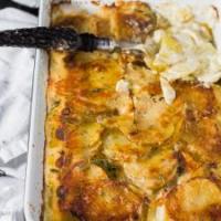 Parmesan Garlic Potatoes Au Gratin (Scalloped Potatoes)_image