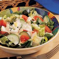 Salad with Creamy Homemade Dressing_image