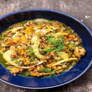 Italian Sausage and Lentils with Fennel_image