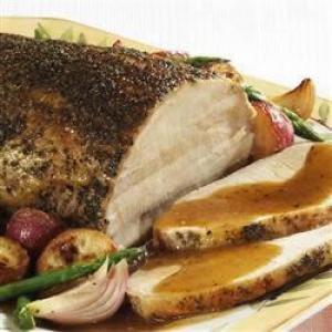 Savory Herb Pork Roast with Gravy image