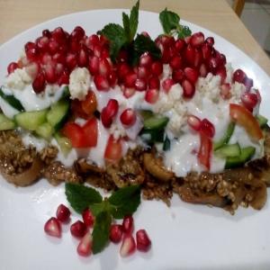 Eggplant Salad with Feta and Pomegranate_image