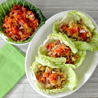 Corned Beef and Cabbage Leaf Wraps with Carrot Salsa_image