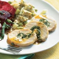 Turkey Breast Roulade with Green Chiles and Feta_image