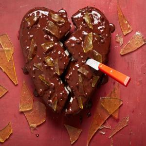 Broken Heart Chocolate Cake image