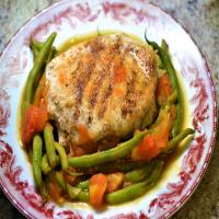 Cinnamon Pork Chops with Green Beans and Tomatoes image