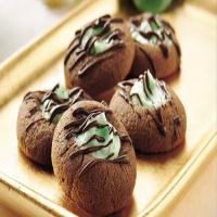 Mint-Filled Chocolate Thumbprints image