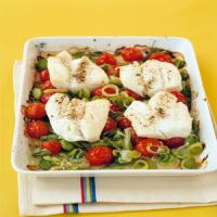 Cod With Leeks and Tomatoes image
