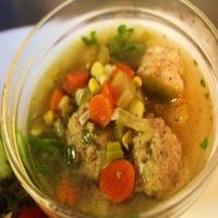 Chicken Meatball Soup with Watercress_image
