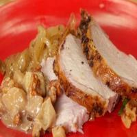 Roasted Pork Loin with Cider and Chunky Applesauce_image