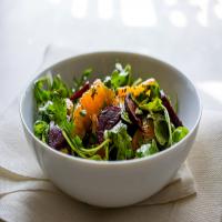 Wild Arugula and Beet Salad With Orange, Walnuts and Tarragon_image