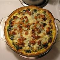 Spinach and Red Chard Quiche image