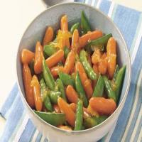 Orange-Glazed Carrots and Sugar Snap Peas image