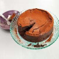 Flourless Chocolate Brownie Cake with Whipped Cream image