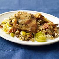 Chicken, Mushroom, and Brown Rice Slow Cooker Casserole Recipe - (4/5) image