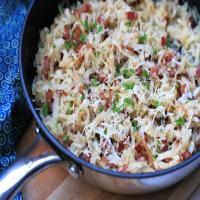 Kohlrabi Noodles with Bacon and Parmesan image