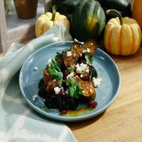 Herb-Roasted Acorn Squash with Queso Fresco and Pomegranate image