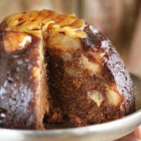 Sticky ginger pear pudding image