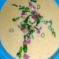 Hearty Potato Soup With Irish Cheddar and Corned Beef_image