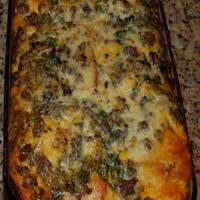 Breakfast Strata with Sausage and Monterey Jack_image