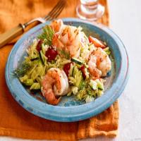 Greek Orzo and Grilled Shrimp Salad with Mustard-Dill Vinaigrette_image