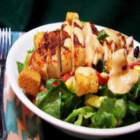 Southwestern Chicken Caesar Salad With Chipotle Dressing image