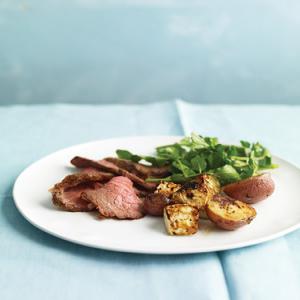 Roast Beef and Celery Root with Watercress Salad image