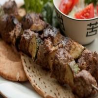 Spicy Lamb Shish Kebabs With Greek Pita Bread_image