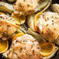 Roasted Chicken Thighs with Fennel and Orange_image