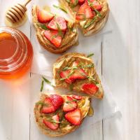 Peanut Butter, Strawberry and Honey Sandwich image