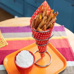 Apple Fries with Apple Pie Spice Whipped Cream_image