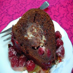 Heavenly Chocolate Raspberry Bundt Cake_image