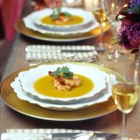 Butternut Squash Soup with Star Anise and Ginger Shrimp_image