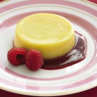 Lemon Custard with Raspberry Sauce_image