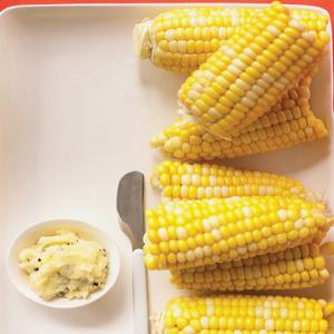 Corn Cobs With Cheddar Butter_image