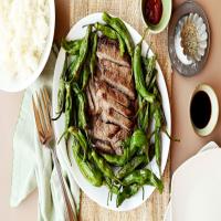 Minute Steaks With Shishitos and Jasmine Rice image