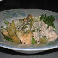 Salmon and Asparagus Pasta - Clean Eating image
