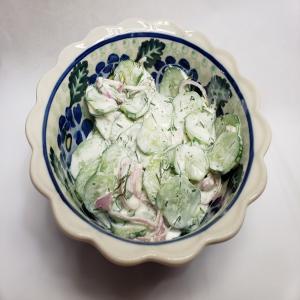 Delicious Cucumber Dill Salad image
