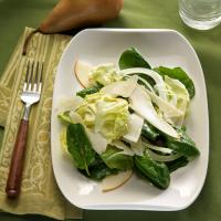 Pear and Spinach Salad with Parmesan Vinaigrette_image